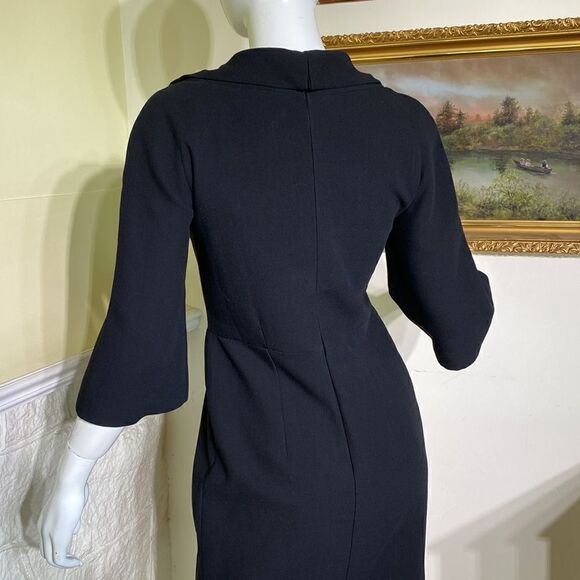 Michael Kors 1950’s Retro Style Wool Crepe Dress Made in Italy - Picture 8 of 16